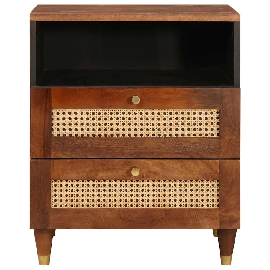 Tables de chevet 50 x 33 x 62 cm Bois de mangue massif - 3