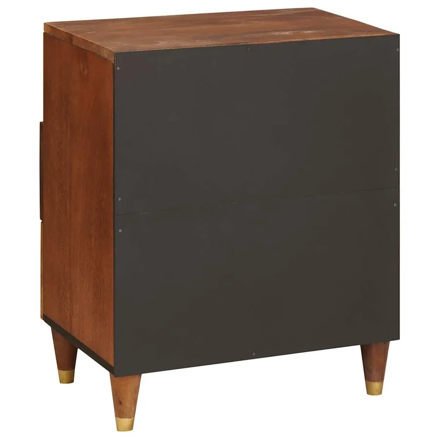 Tables de chevet 50 x 33 x 62 cm Bois de mangue massif - 5