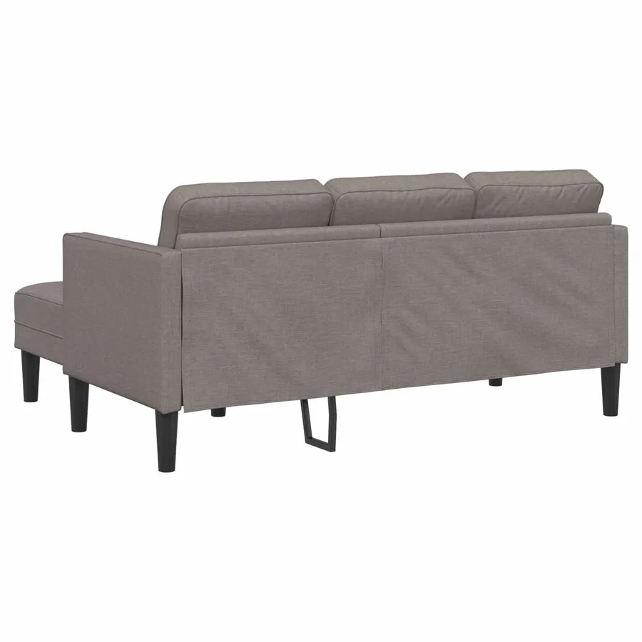 Ensemble de Canapés avec coussin 2 pcs Taupe Polyester - 11