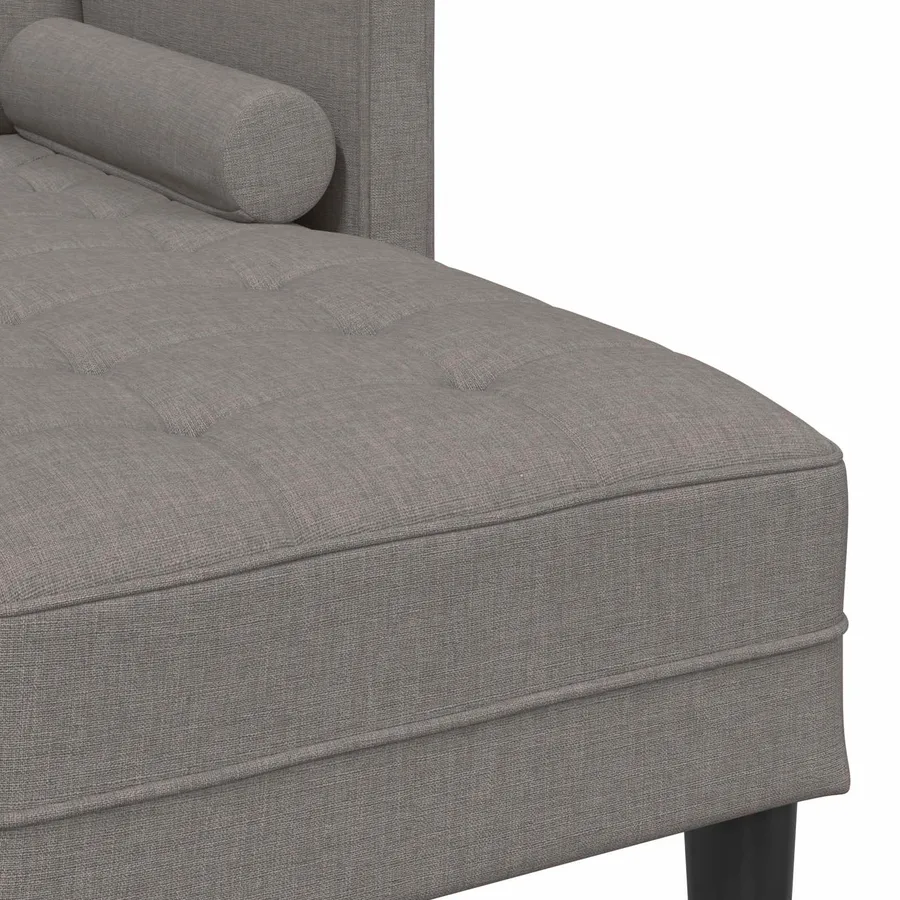 Ensemble de Canapés avec coussin 2 pcs Taupe Polyester - 12