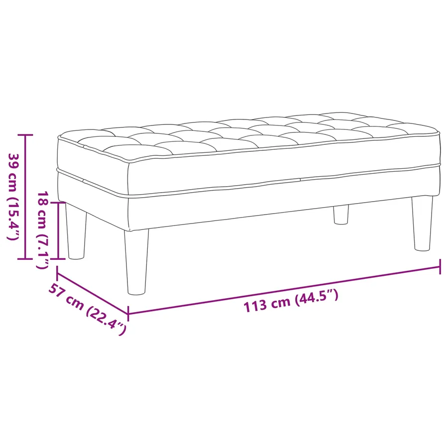 Ensemble de Canapés avec coussin 2 pcs Taupe Polyester - 19