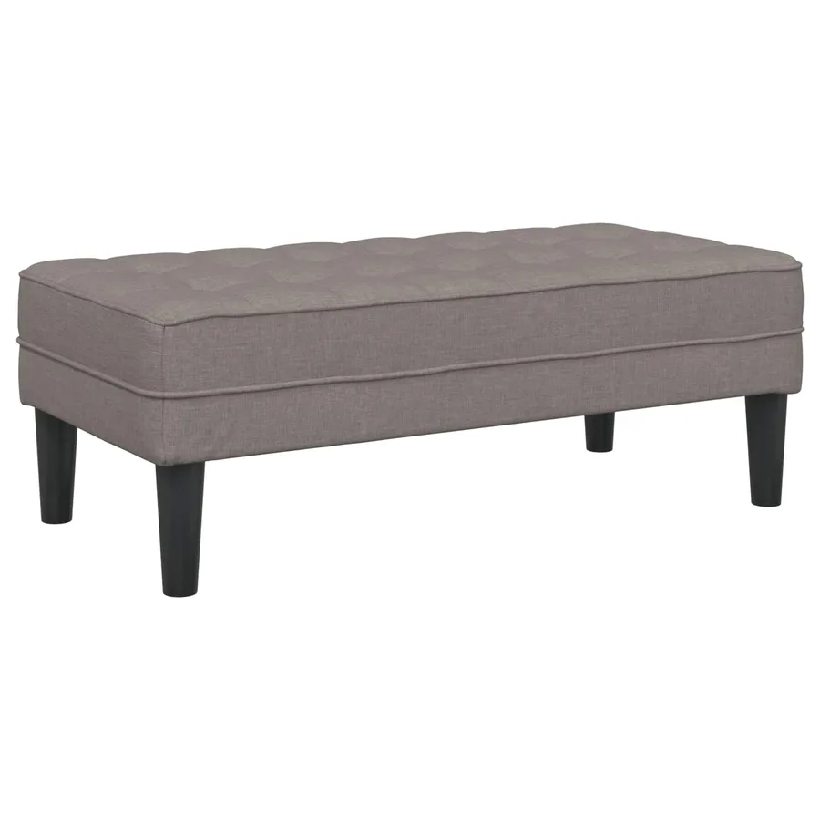 Ensemble de Canapés avec coussin 2 pcs Taupe Polyester - 7