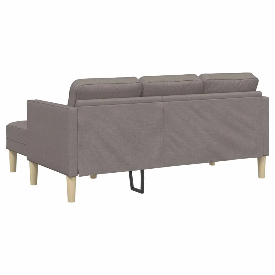 Ensemble de Canapés avec coussin 2 pcs Taupe Polyester - 8