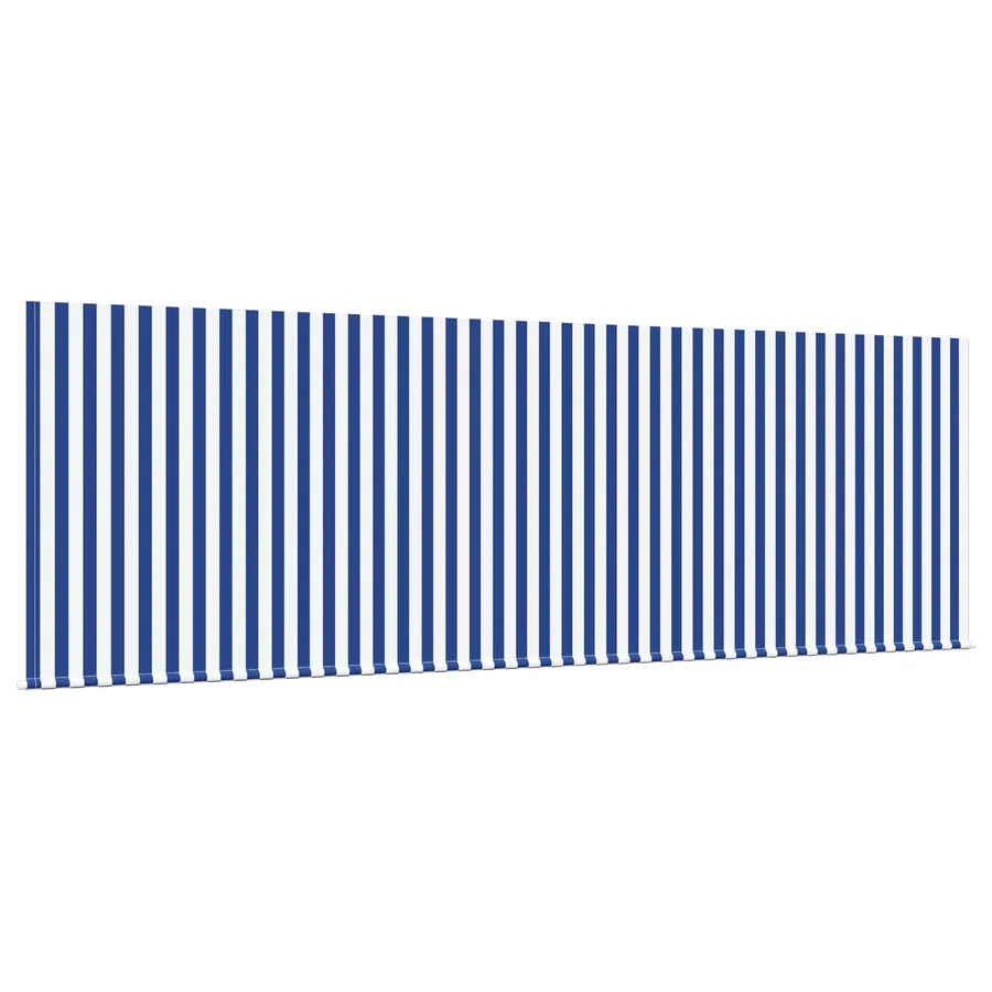 Auvent Rétractable Bleu et Blanc 400 x 200 cm - 5