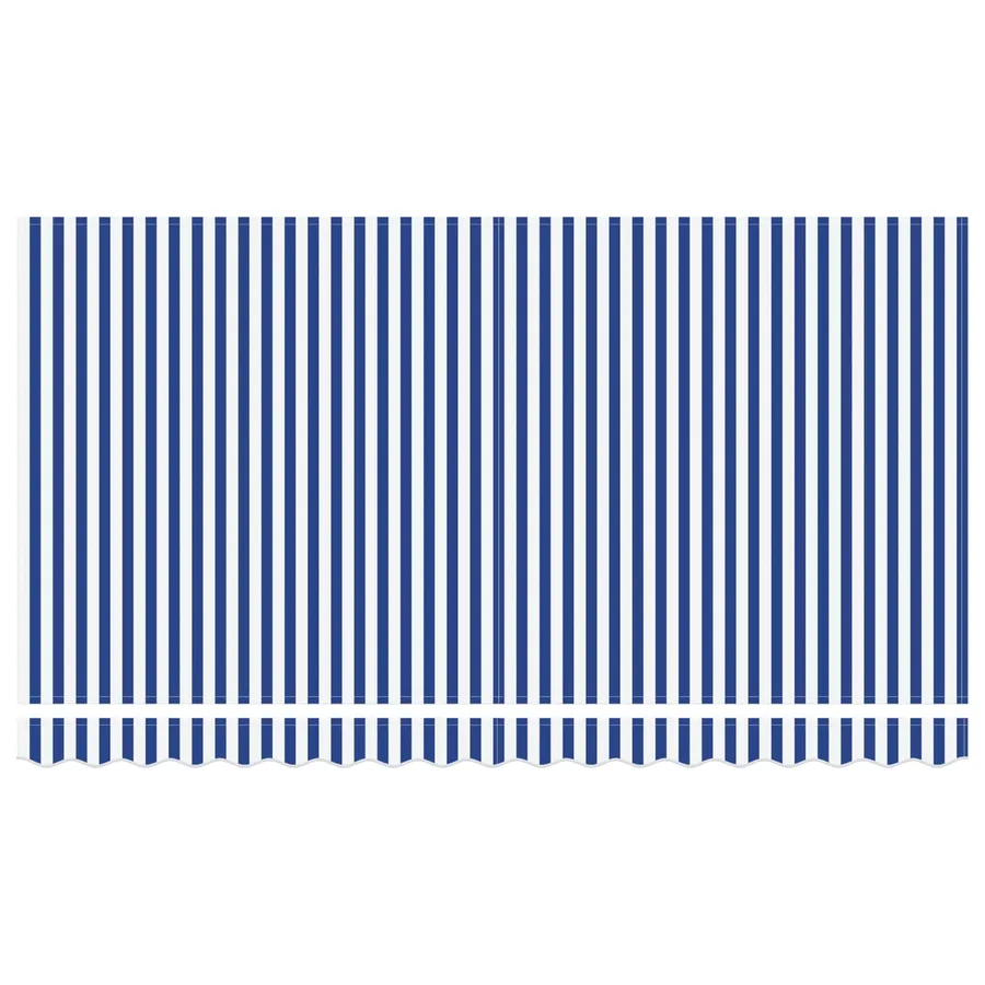 Auvent Rétractable Bleu et Blanc 400 x 200 cm - 7