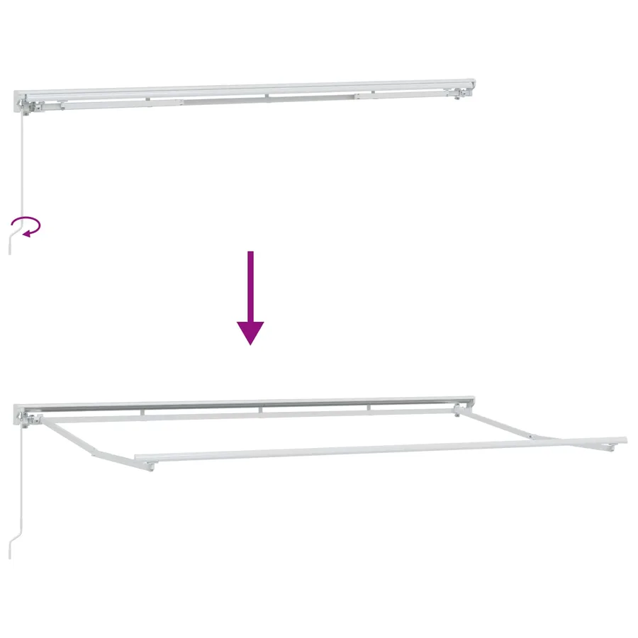 Auvent Rétractable Anthracite 400 x 200 cm - 6