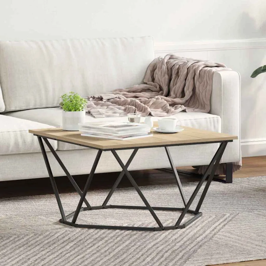 Table basse Chêne Sonoma 80 x 80 x 45 cm