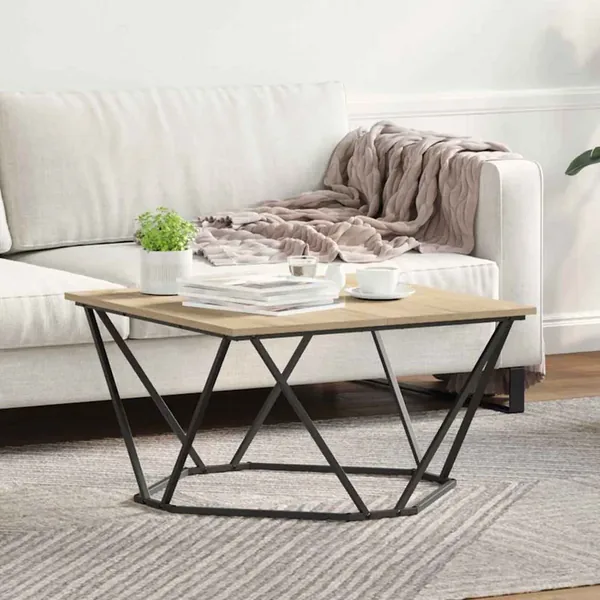 Table basse Chêne Sonoma 80 x 80 x 45 cm