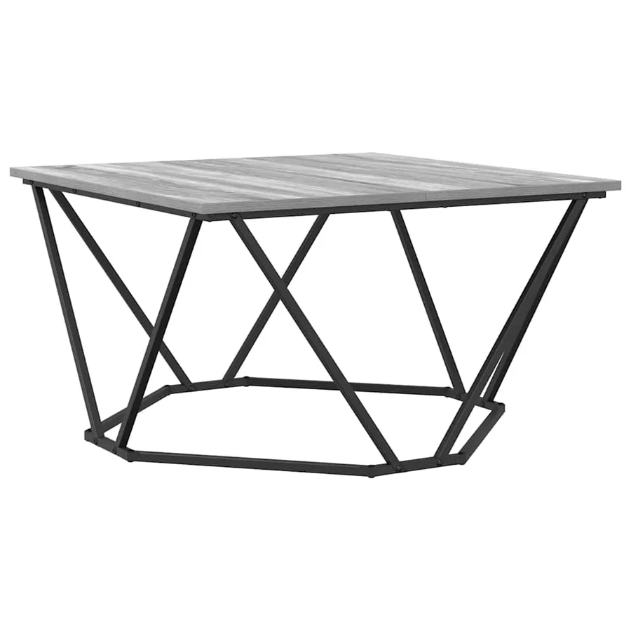 Table basse Gris Sonoma 80 x 80 x 45 cm - 2