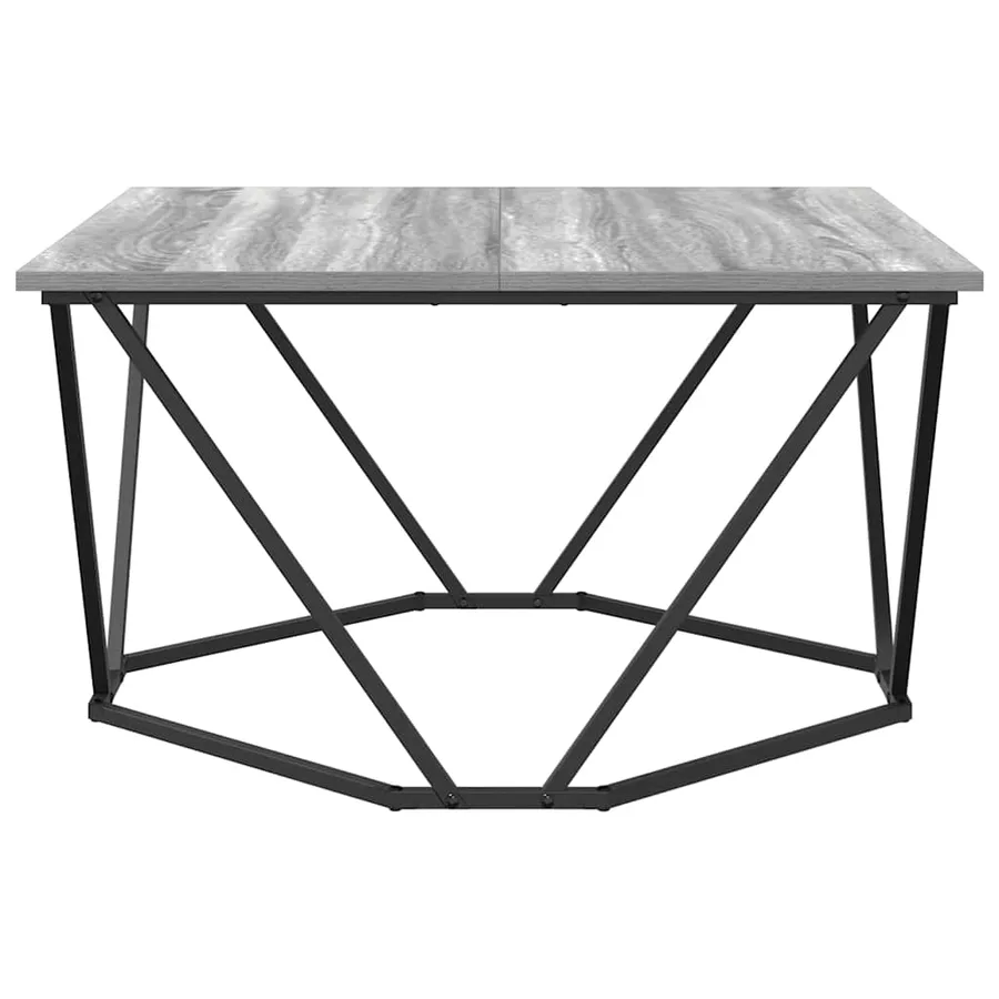 Table basse Gris Sonoma 80 x 80 x 45 cm - 5