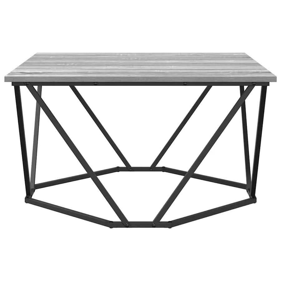 Table basse Gris Sonoma 80 x 80 x 45 cm - 6