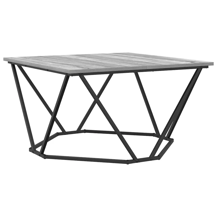 Table basse Gris Sonoma 80 x 80 x 45 cm - 7