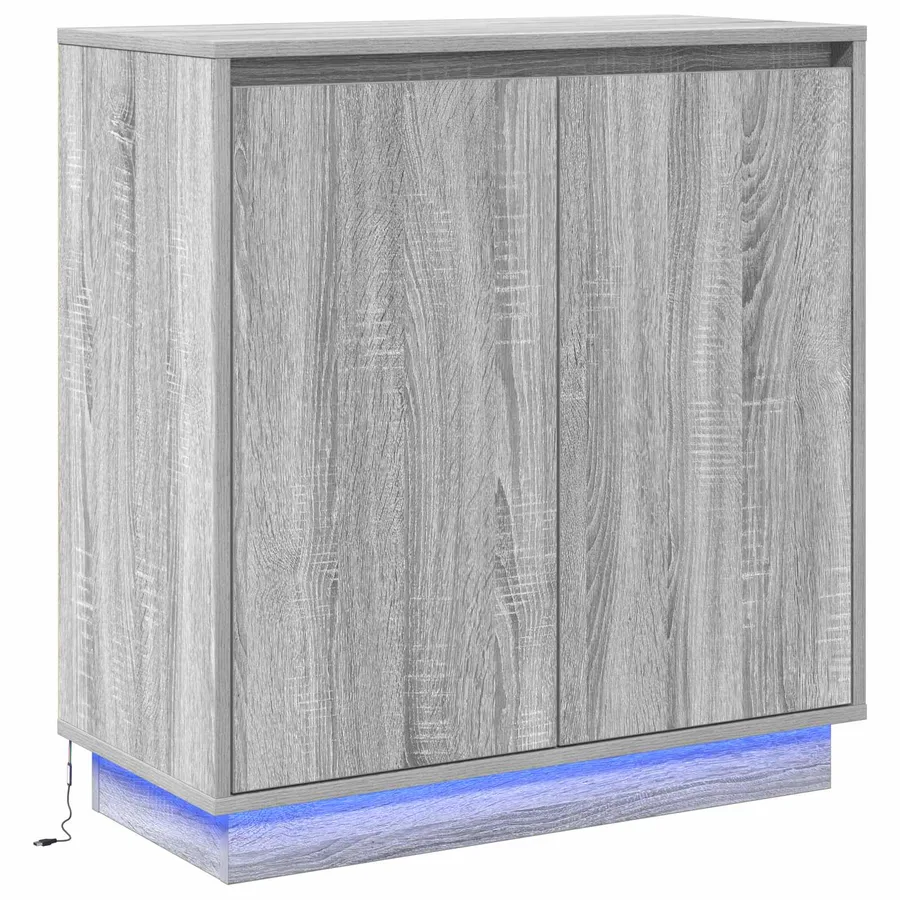 Buffet LED pour Sonoma gris 71 x 34,5 x 75 cm - 2