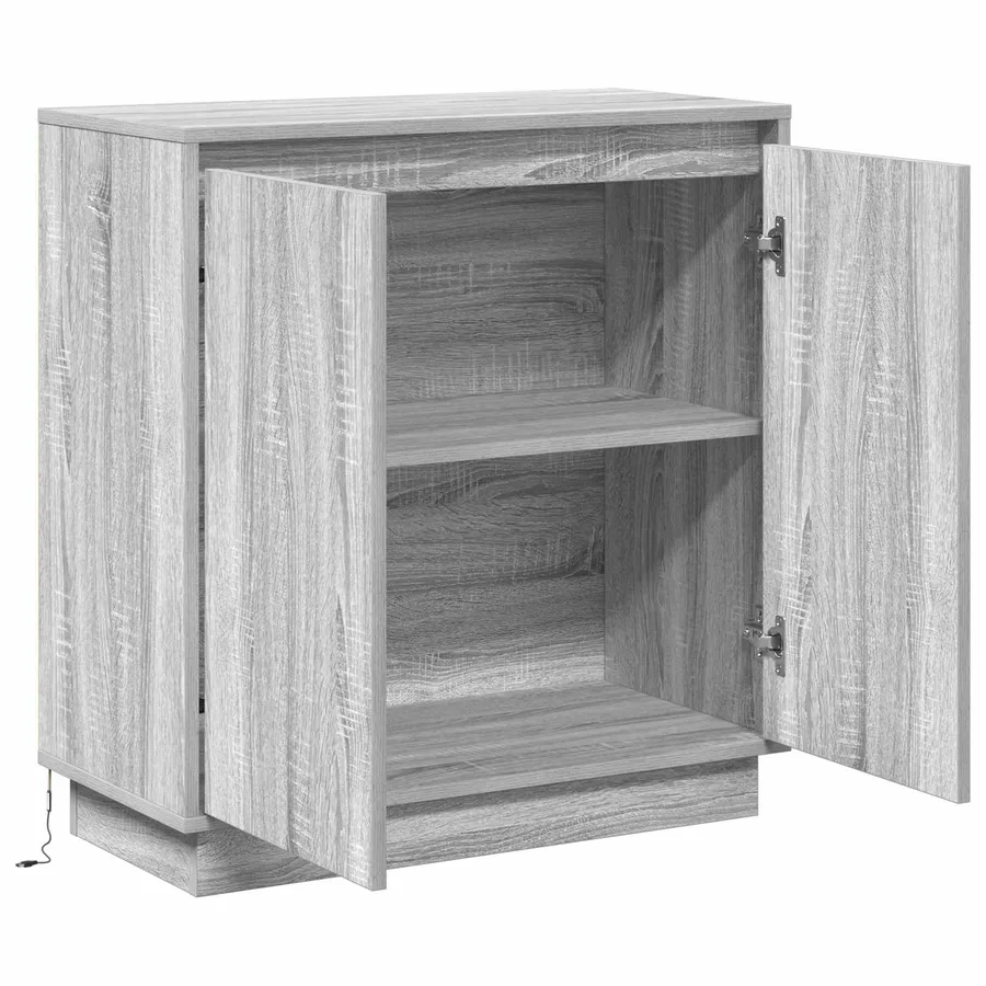 Buffet LED pour Sonoma gris 71 x 34,5 x 75 cm - 7