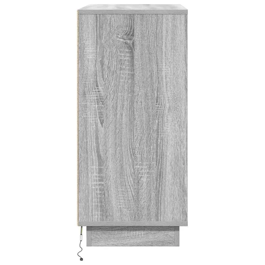 Buffet LED pour Sonoma gris 71 x 34,5 x 75 cm - 8