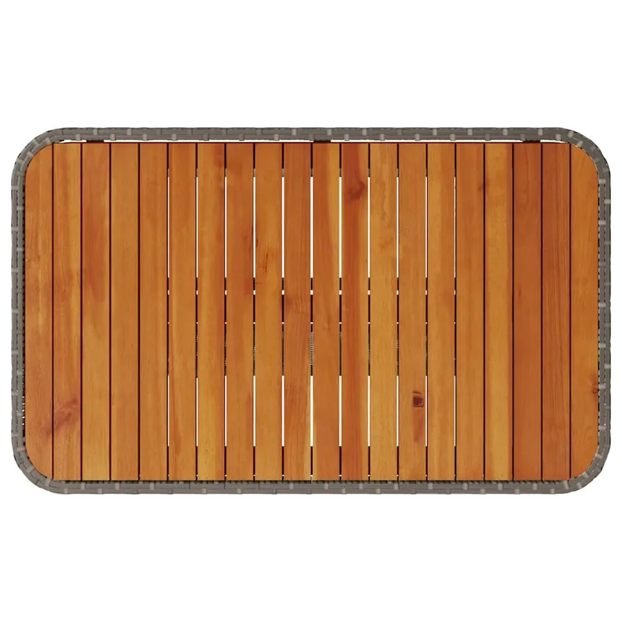 Ensemble de salle à manger pour jardin Gris polyrotin - 9