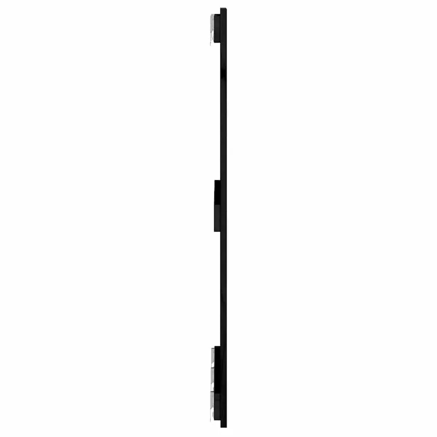 Tête de lit murale Noir 185x3x90 cm Bois massif de pin - 4
