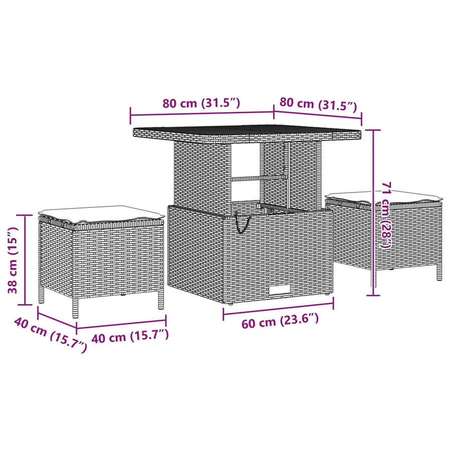 Ensemble de canapé de jardin 8 pcs Gris polyrotin - 10