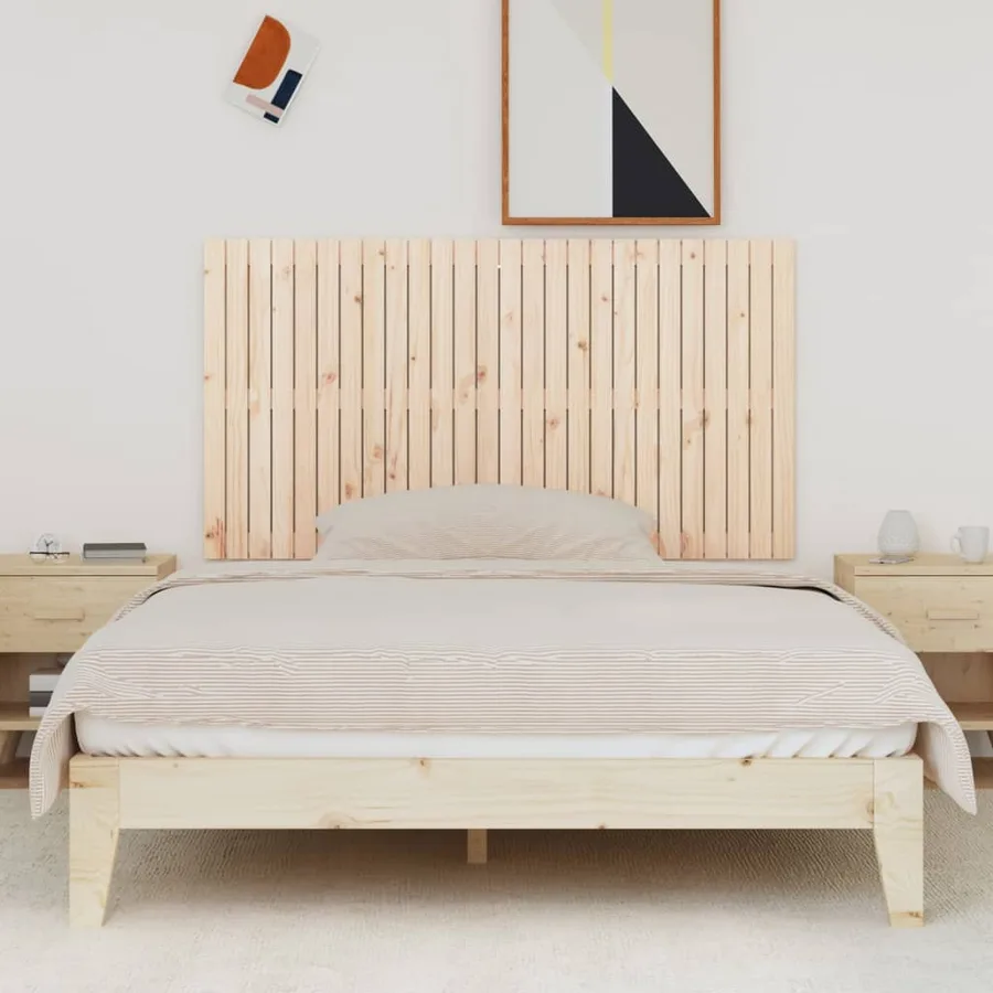 Tête de lit murale 166x3x90 cm Bois massif de pin - 3