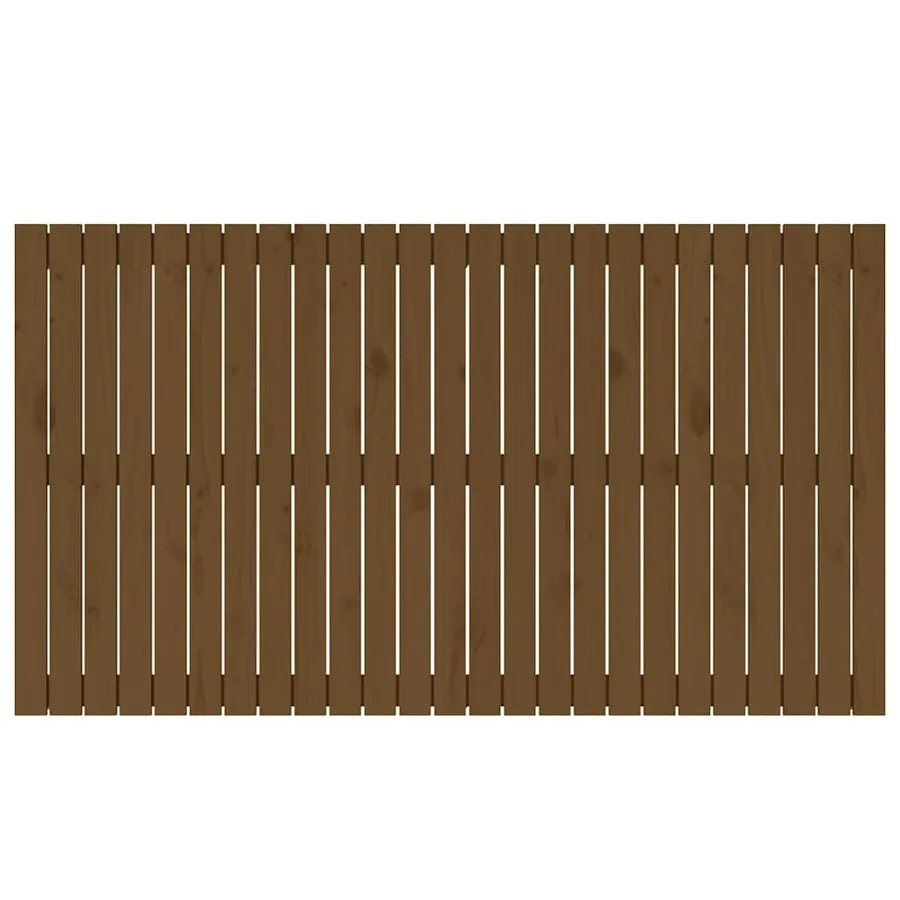 Tête de lit murale Marron miel 159,5x3x90 cm Bois massif de pin - 4