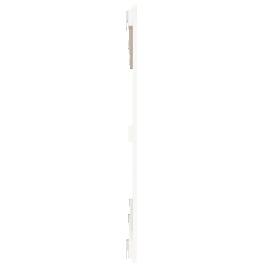 Tête de lit murale Blanc 159,5x3x90 cm Bois massif de pin - 5