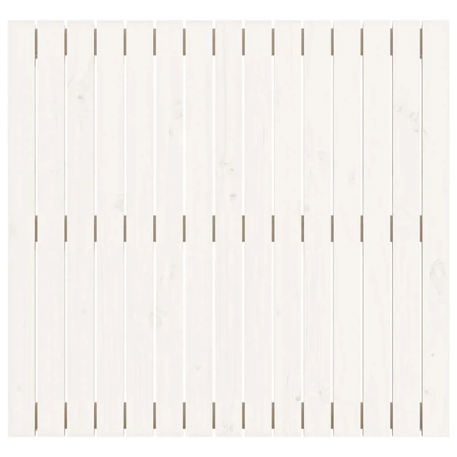 Tête de lit murale Blanc 95,5x3x90 cm Bois massif de pin - 4