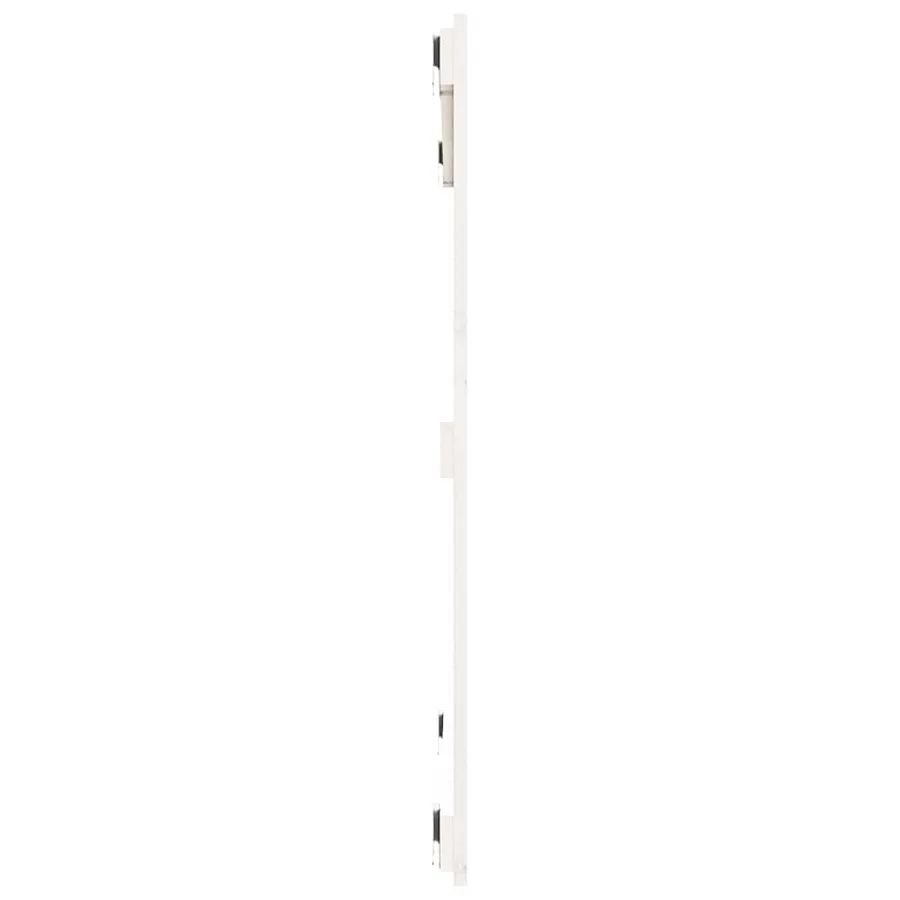 Tête de lit murale Blanc 95,5x3x90 cm Bois massif de pin - 5