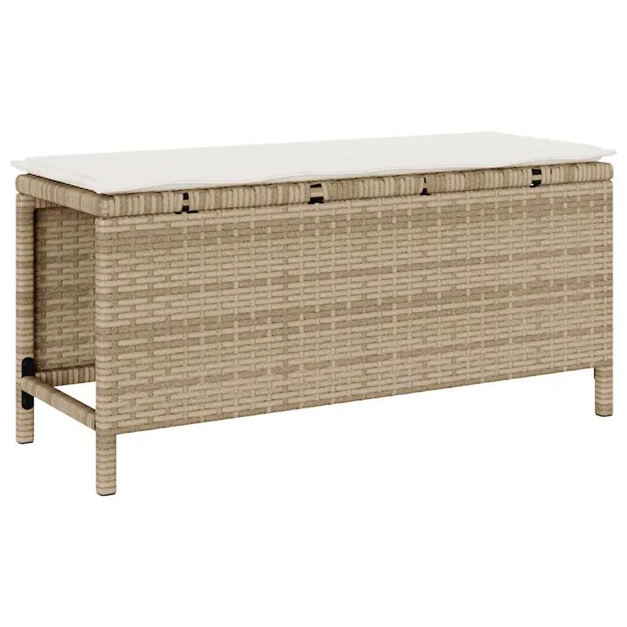Ensemble de salle à manger pour jardin Beige polyrotin - 5