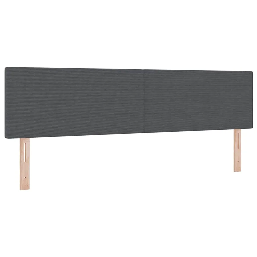 Lit à ressort LED Gris foncé et blanc 180 x 200 cm - 7