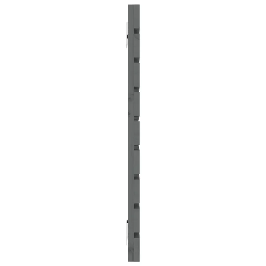 Tête de lit murale Gris 156x3x63 cm Bois massif de pin - 5