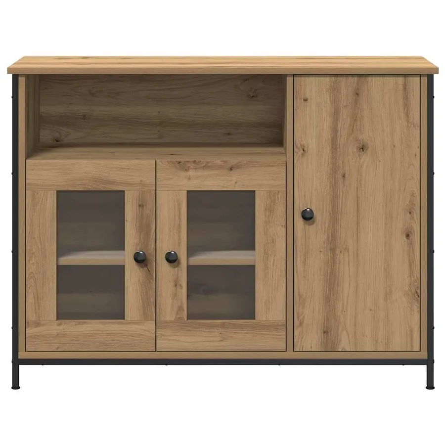 Buffet Chêne artisanal 100 x 35 x 75 cm - 4