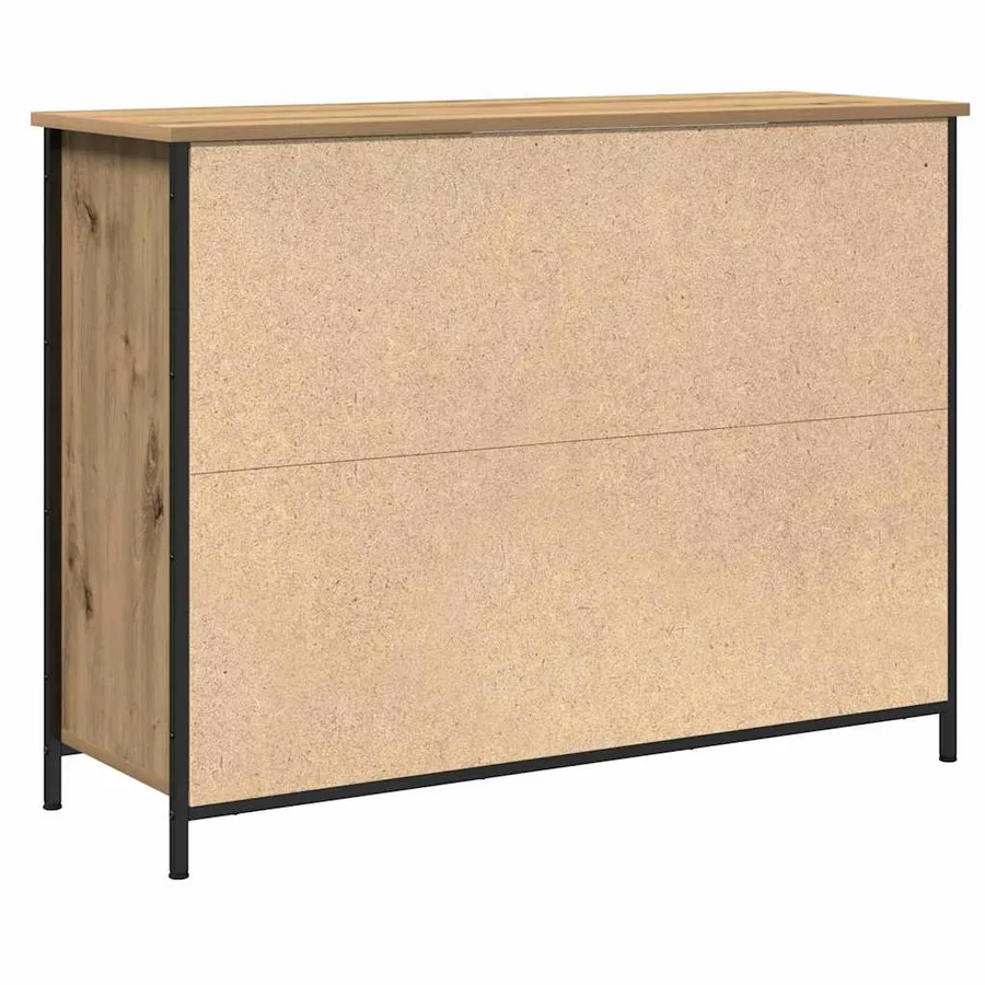 Buffet Chêne artisanal 100 x 35 x 75 cm - 6