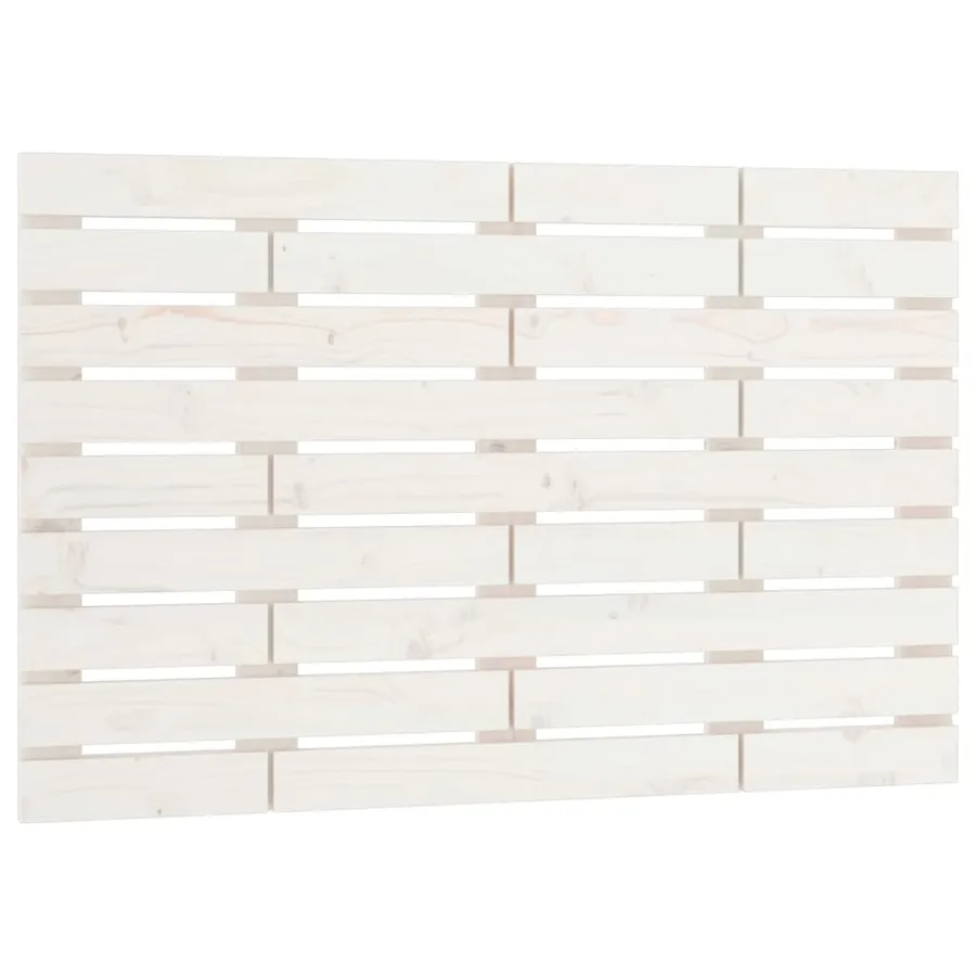 Tête de lit murale Blanc 106x3x63 cm Bois massif de pin - 2