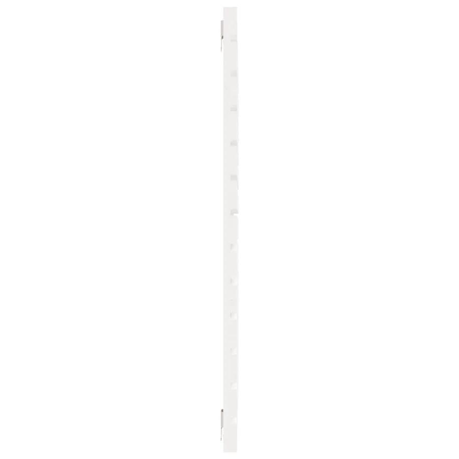 Tête de lit murale Blanc 126x3x91,5 cm Bois massif de pin - 5