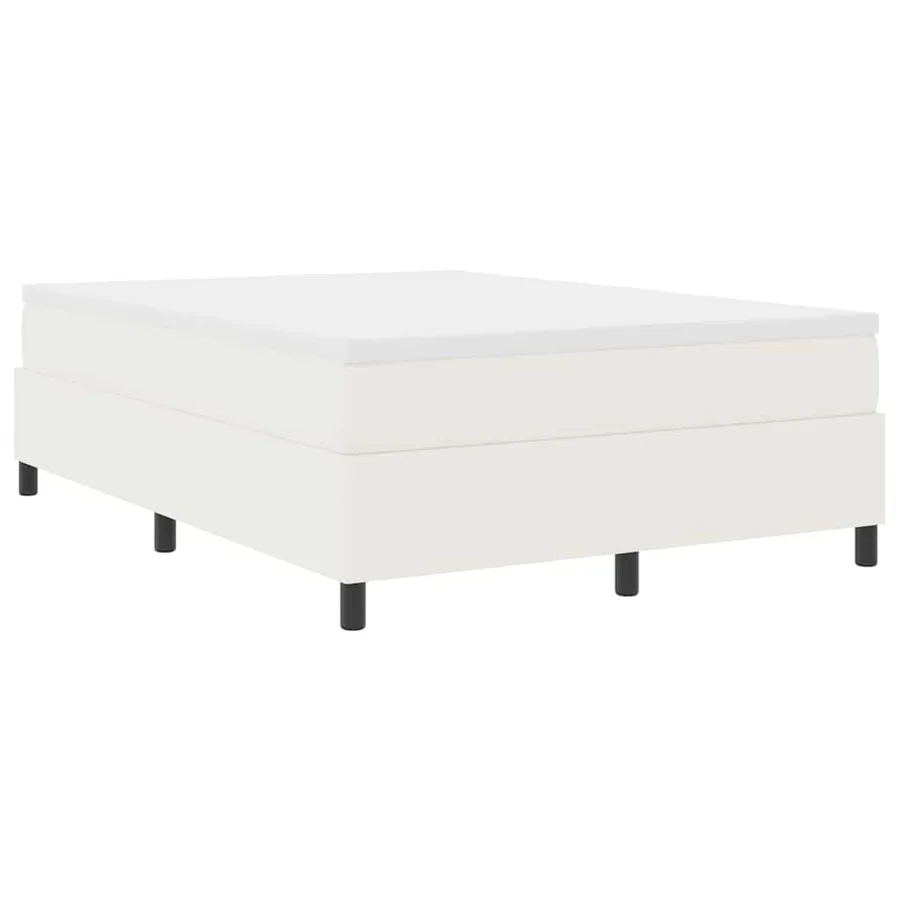 Lit à ressorts Crème et Blanc 140 x 190 cm - 2