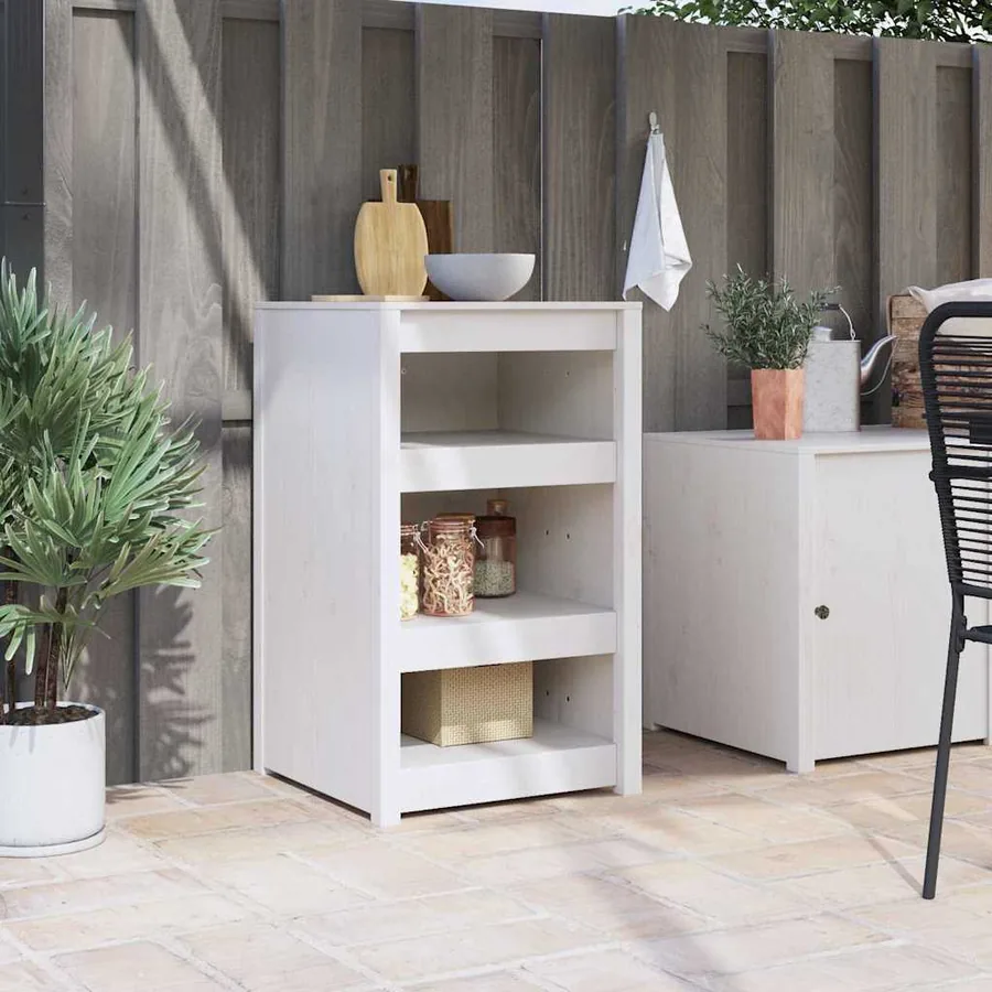 Armoire de cuisine MEPPEL Blanc 55 x 55 x 92 cm Pin massif