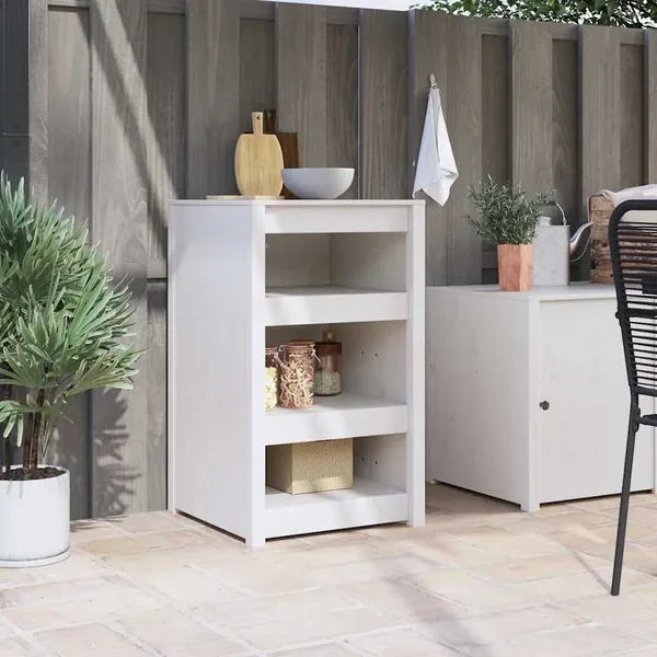 Armoire de cuisine MEPPEL Blanc 55 x 55 x 92 cm Pin massif