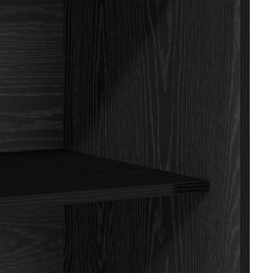Armoire Chêne noir 80 x 50 x 200 cm Bois d'ingénierie - 5