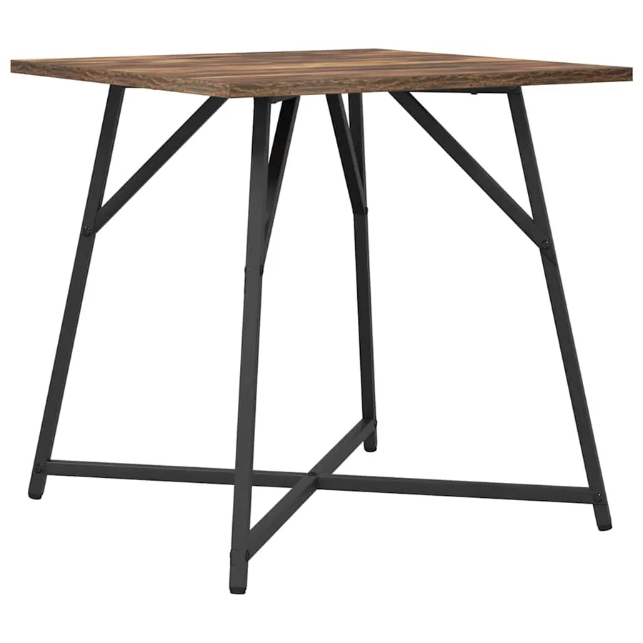 Ensemble de tables d'appoint 2 pcs Chêne fumé et noir - 5