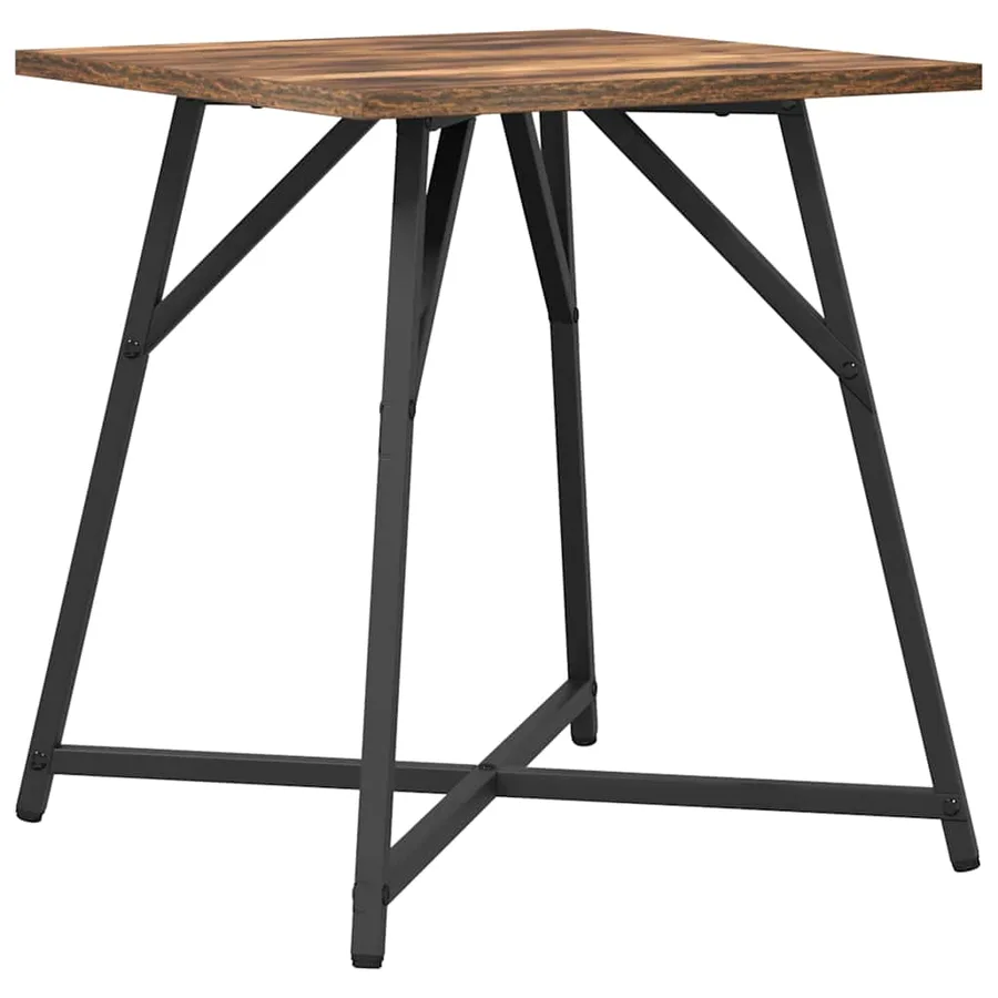 Ensemble de tables d'appoint 2 pcs Chêne fumé et noir - 6