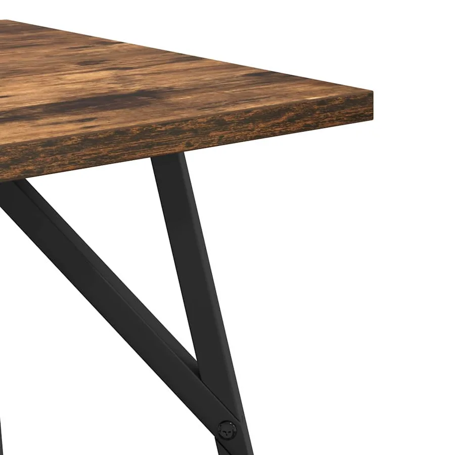 Ensemble de tables d'appoint 2 pcs Chêne fumé et noir - 7