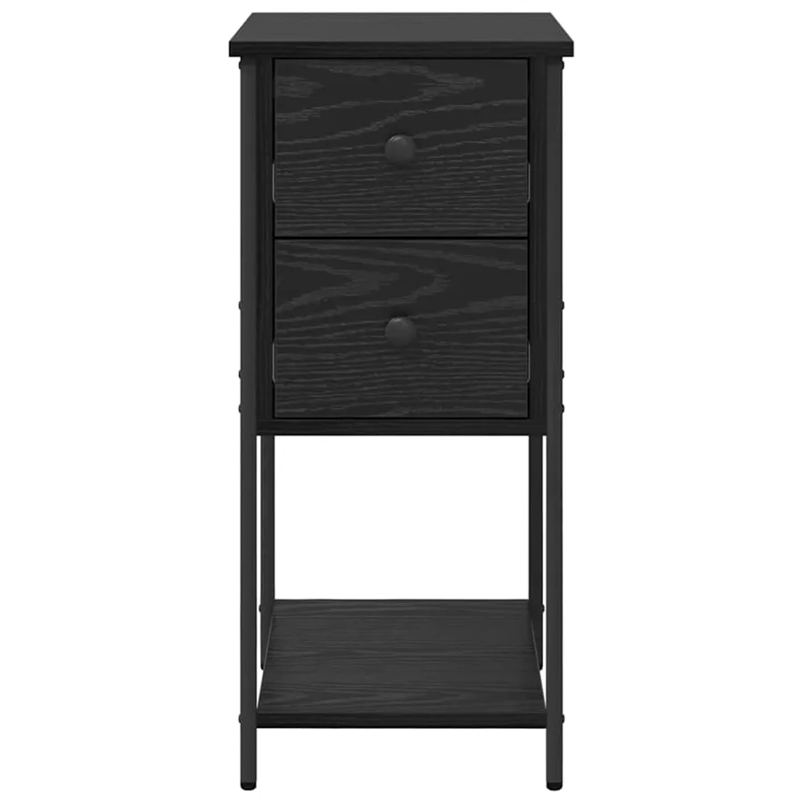 Cabinet de chevet Chêne noir 32 x 42 x 70 cm Bois d'ingénierie - 6