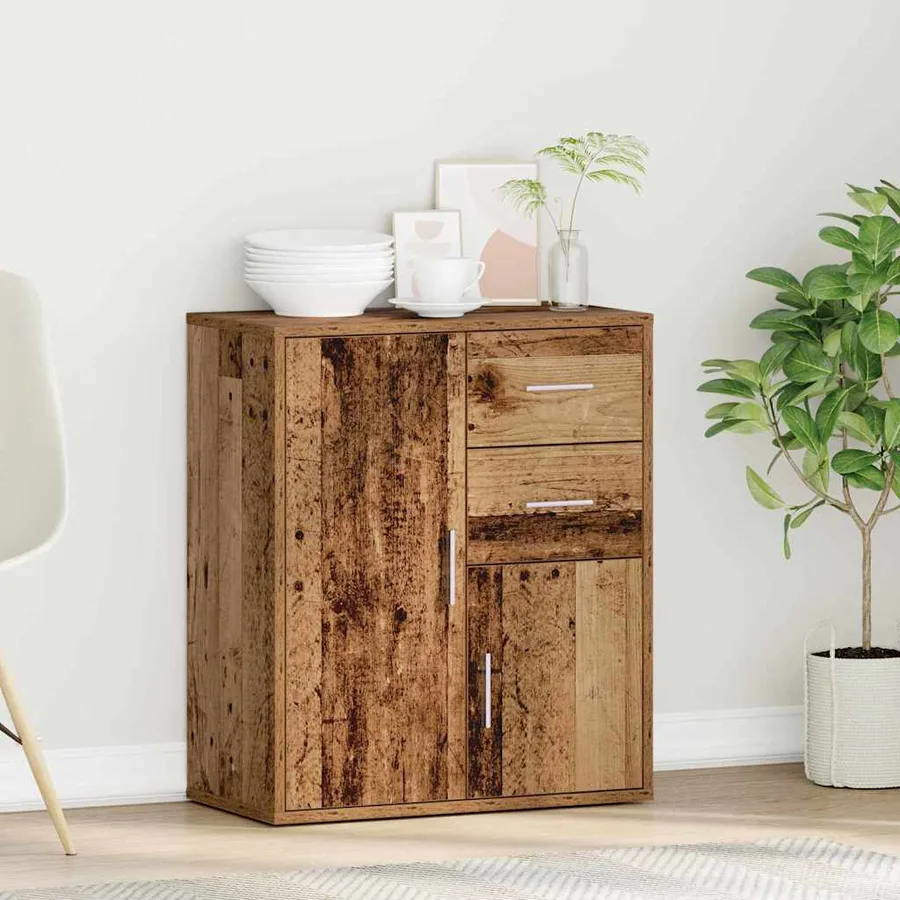 Buffet Bois ancien 60 x 31 x 70 cm Bois d'ingénierie - 4