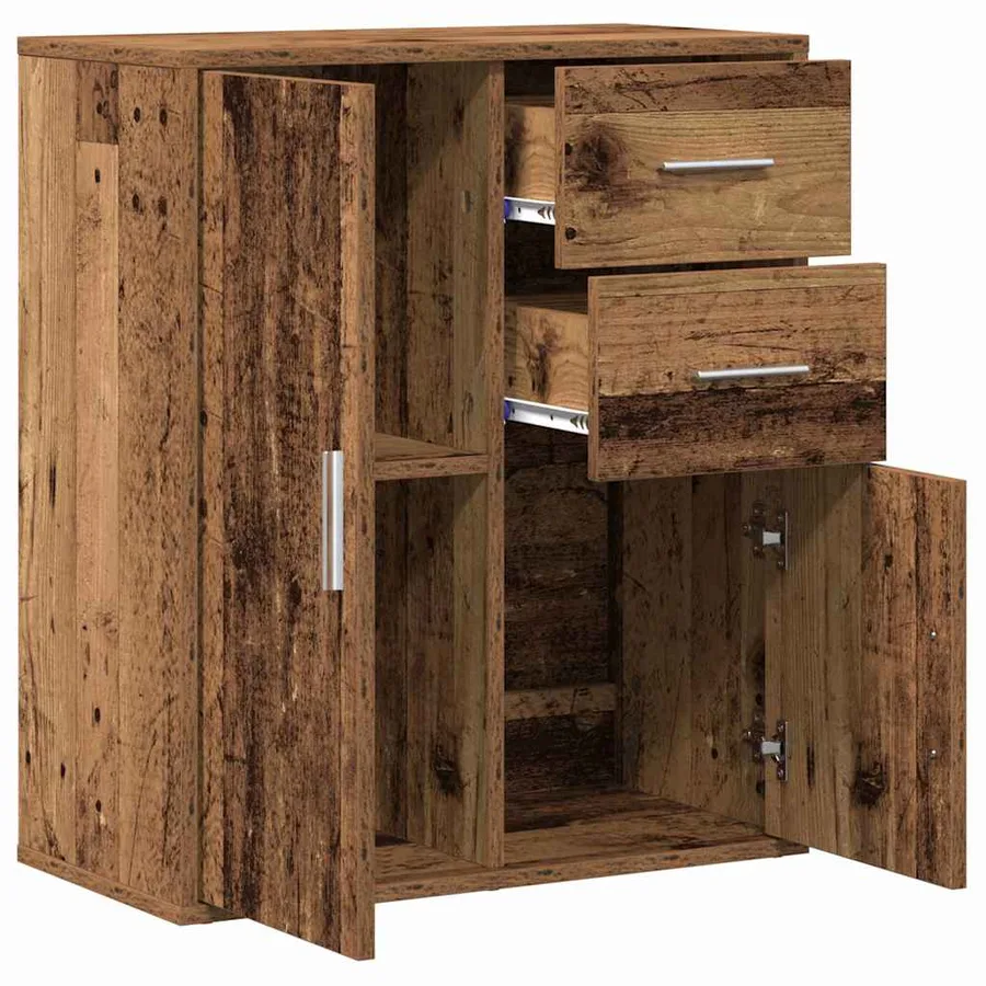 Buffet Bois ancien 60 x 31 x 70 cm Bois d'ingénierie - 5