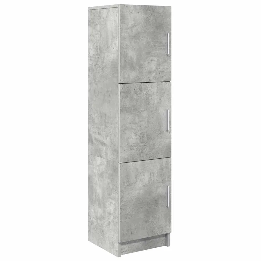 Haut Armoire Gris béton 31.5 x 32 x 122.5 cm - 2