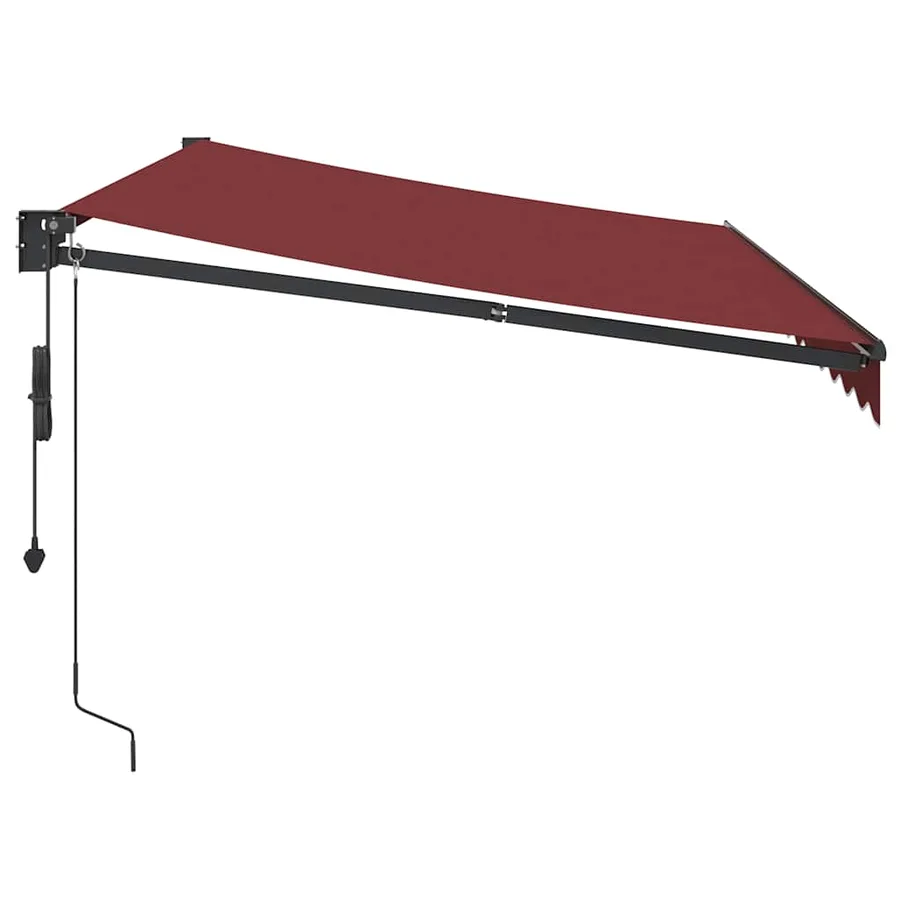 Auvent rétractable automatique bordeaux 350x250 cm - 4