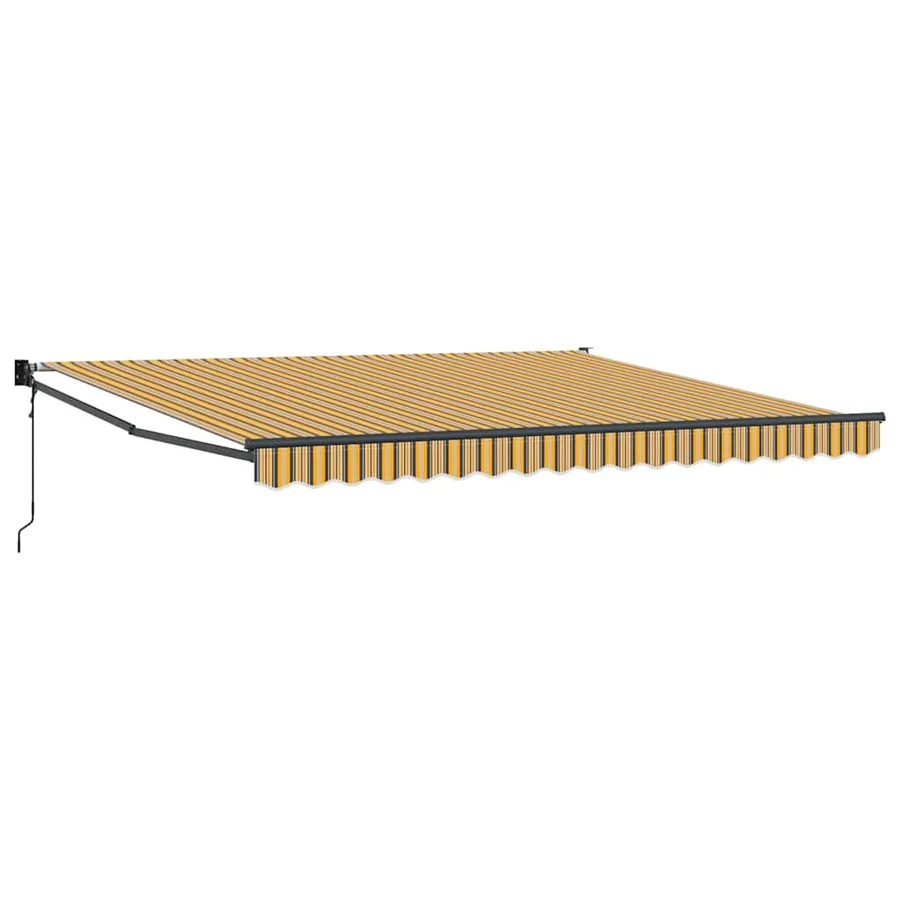 Auvent rétractable Multicolore 400 × 300 cm Polyester et métal - 2