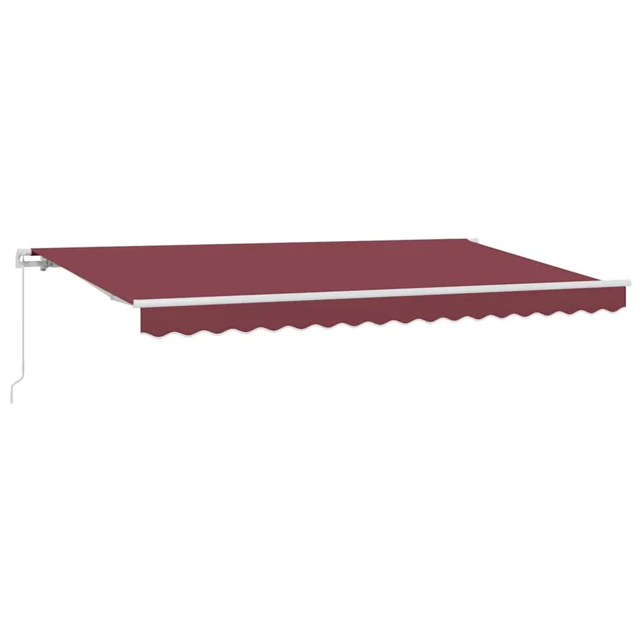 Auvent Rétractable Bordeaux 350 x 200 cm tissu - 2