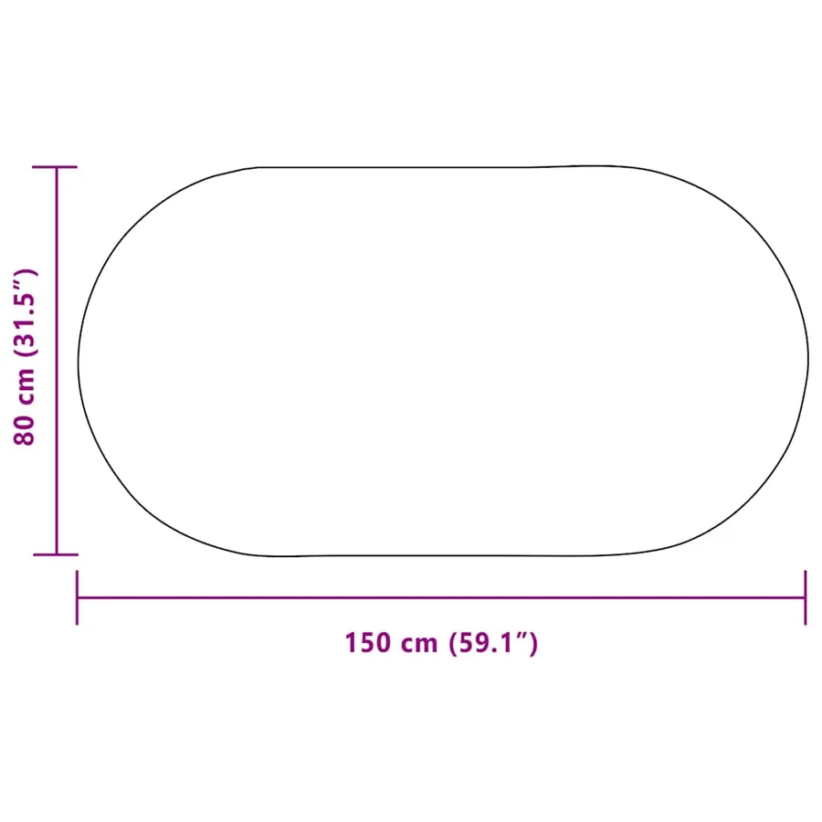 Tapis ZIZUR Crème 150 x 80 cm Polypropylène - 10