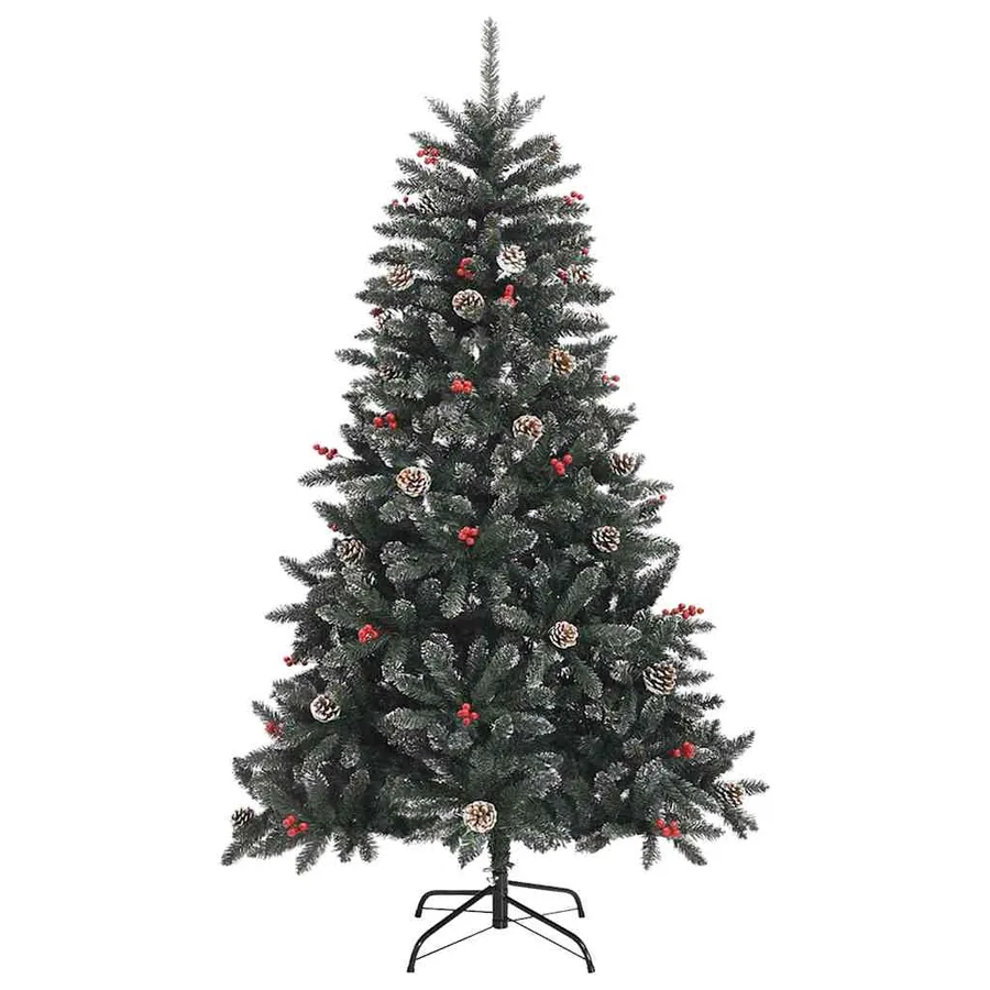 Sapin de Noël artificiel Vert 150 cm PVC, plastique et acier - 6